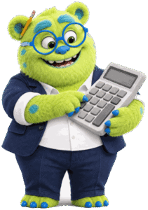 Maskot Správné finance se štítem životního pojištění
