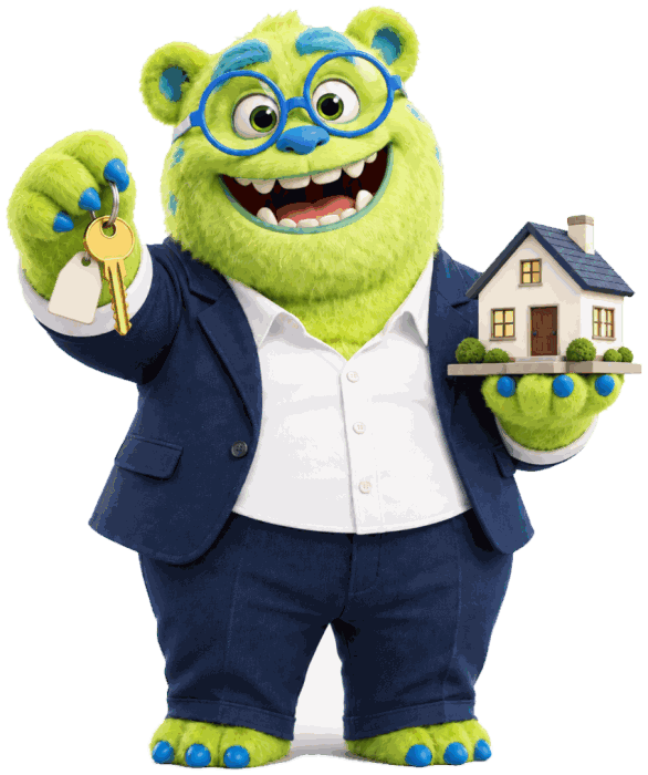 Maskot Správné finance chrání rodinu